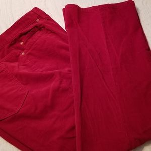 Talbot's Red Corduroy Jeans